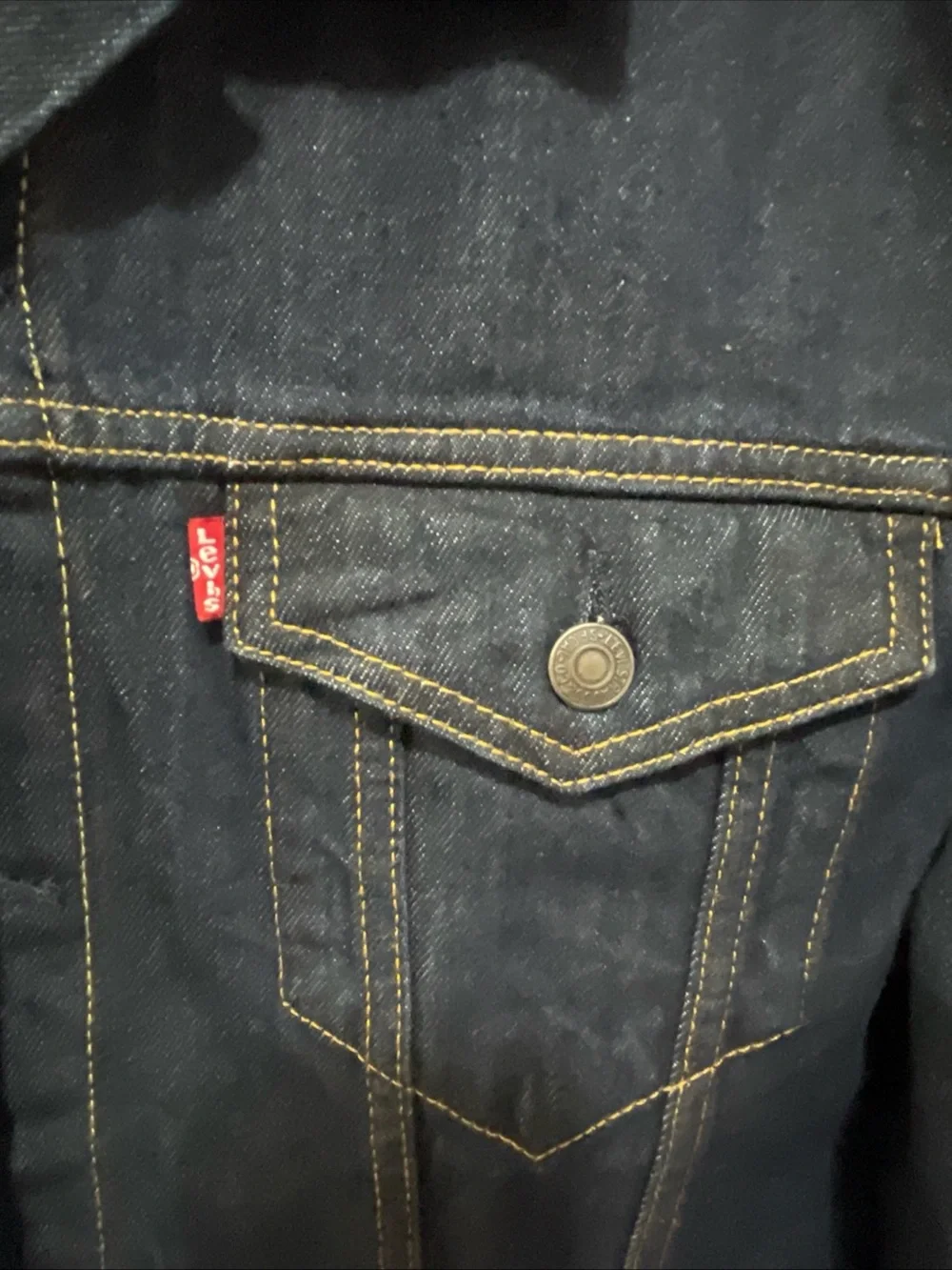 Levi's Men's Denim Jean Jacket Dark Sz XXL Blue